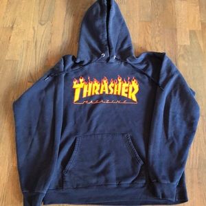Thrasher Navy Hoodie